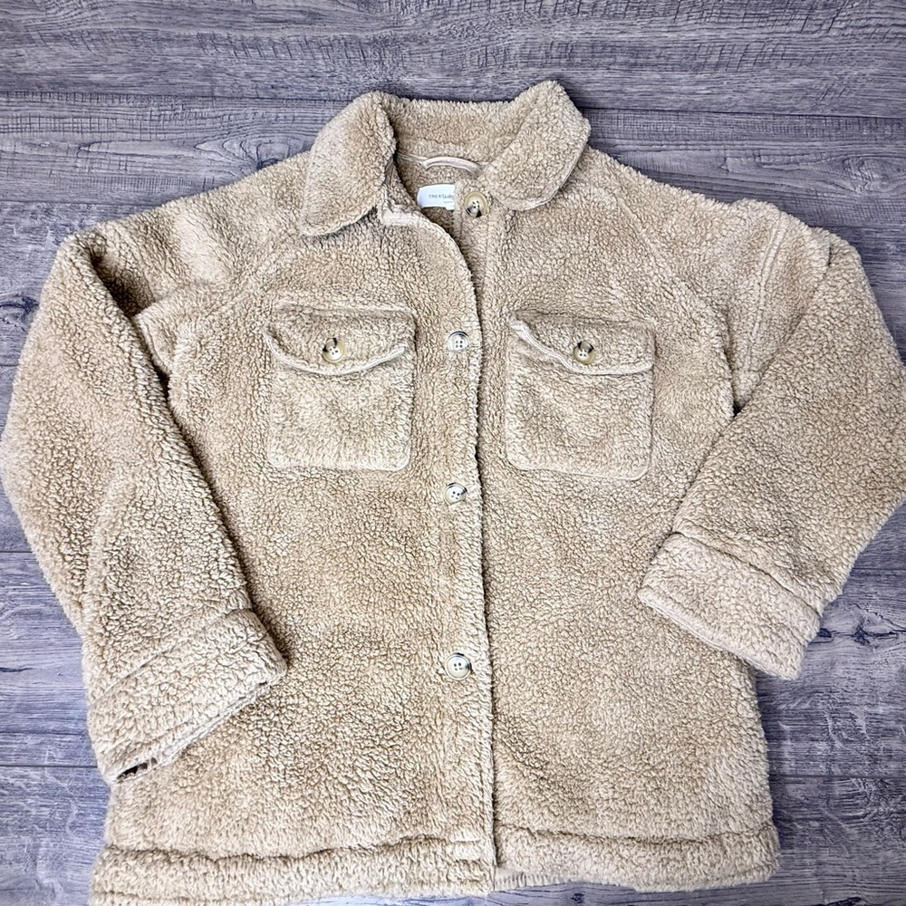 Treasure & Bond Fleece Shacket Size 14